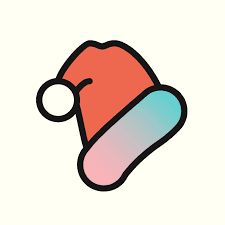 The Transanta logo: a red Santa hat with a white pom pom and a pink-blue gradient band