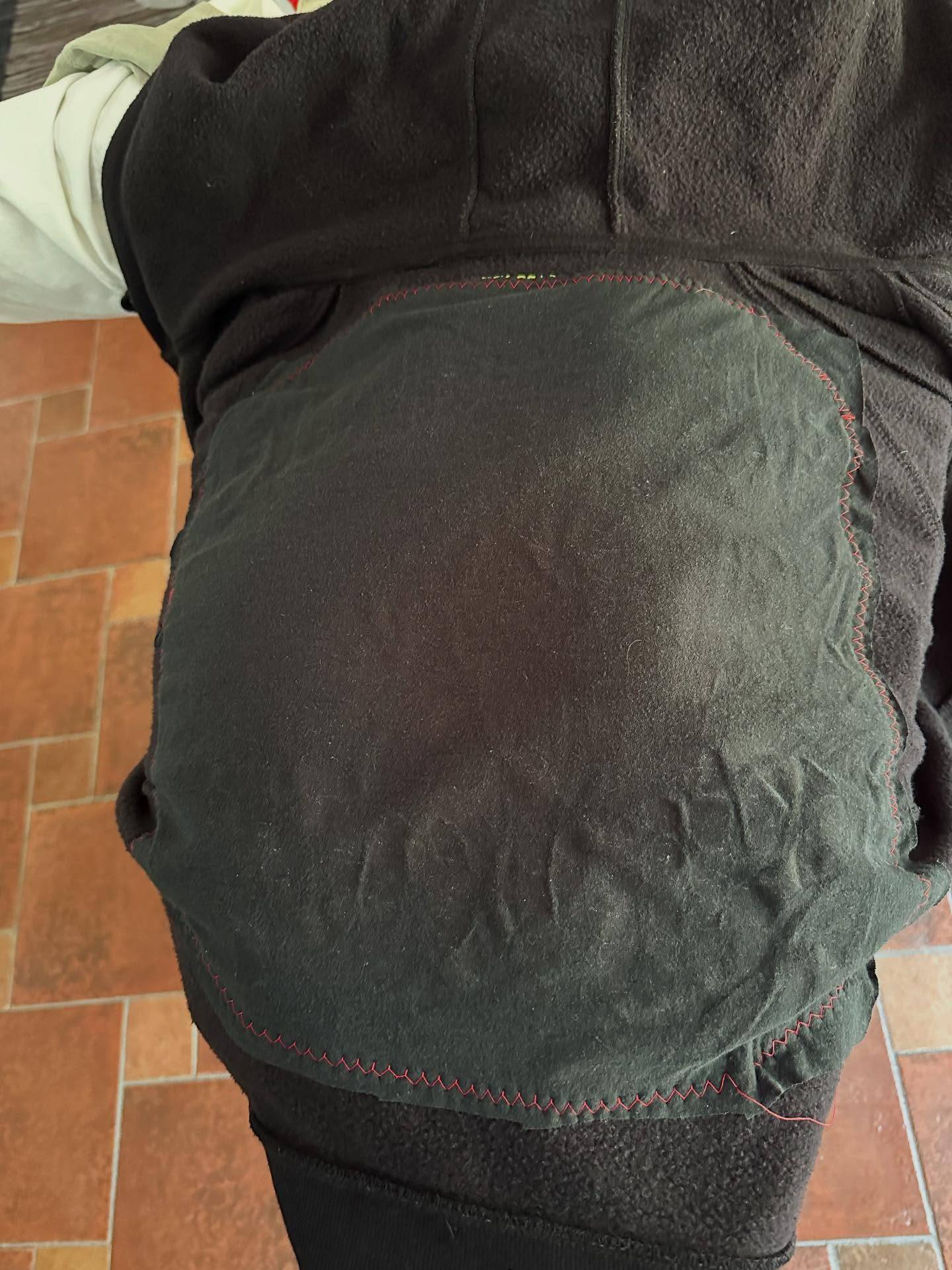 How I make a custom graphic garment - put the graphic image facing the inside of where it will appear on the end garment - go ham on it with a sewing machine and contrast thread, flip it to the right side, and carefully cut away the fabric covering the graphic!
In this case, this Slipknot hoodie combined a 2015 concert T with a comfy XXL cotton blend  zip-up, and….. it’s gone already, cuz it sold today, yay!
Basically, channel all your rage and angst and shit into a sewing machine and make some clothing art. It feels great!
If you want to learn how to do this sort of thing , I might end up teaching some techniques to interested folks - I’m still figuring things out.
Love,
Tina