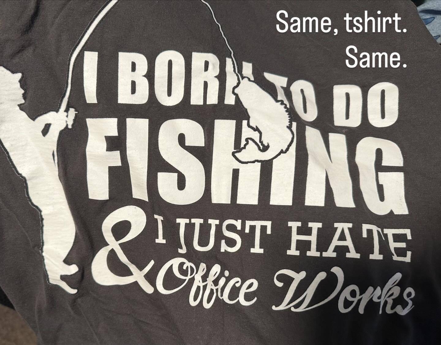 I don’t know what I love more: the use of THREE fonts, or the weirdo grammar, but something about this shirt just amuses me to no end. I spent $3 to be so amused and it was well worth it.
#thriftfinds