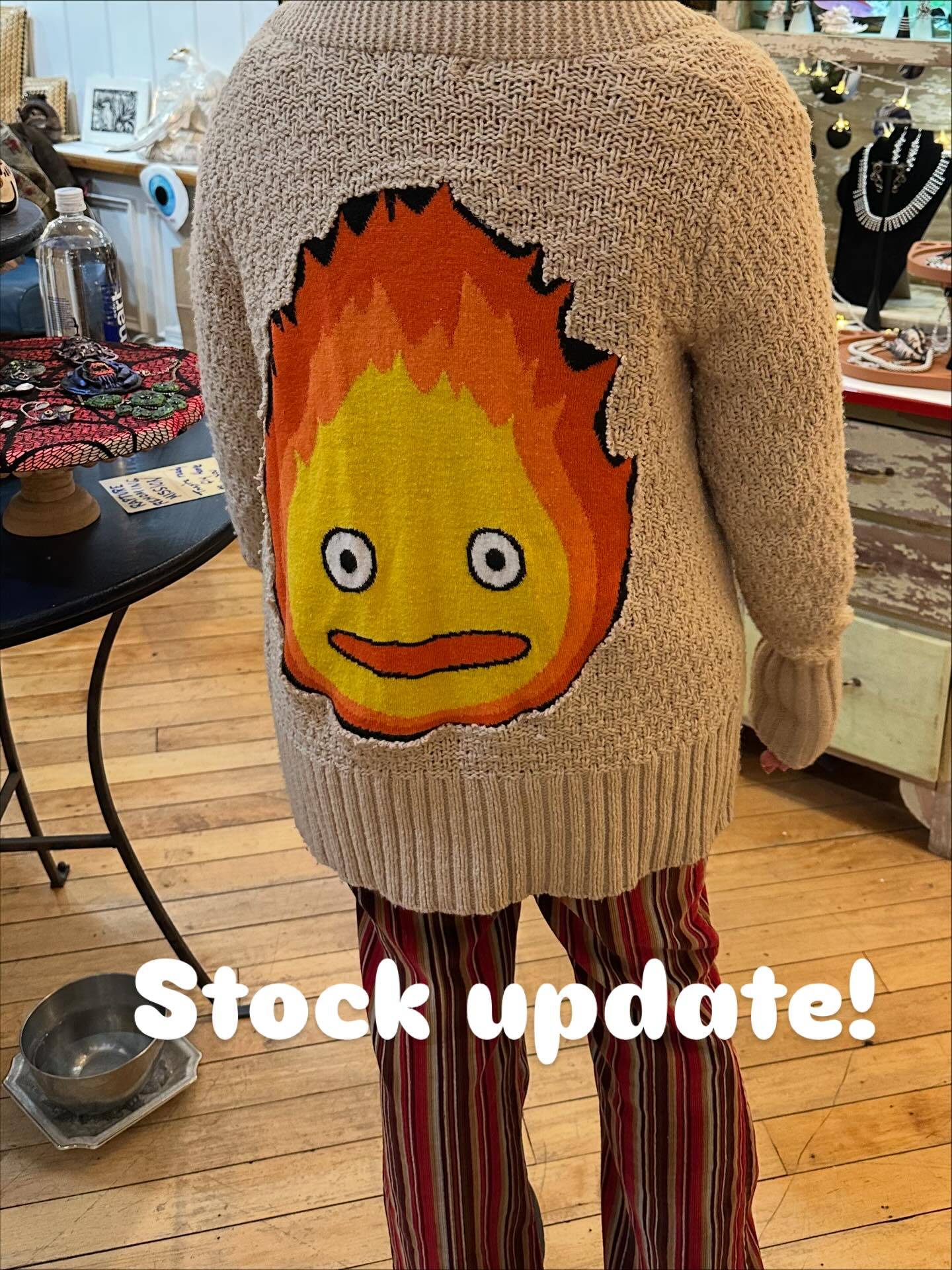 Hi! So as the show season is winding down, I am stocking 2 stores in NJ, with hopefully more to come.
1. @casa_bizarro in beautiful Frenchtown. The store is a bazaar of delights, with stuff from all kinds of super-talented artists, and also me! 
You can find my clothes, skirt/belts, and accessories there starting now! Also one of my lil Xmas village mimics is at that location only, he won’t be going to the show in Jackson on Dec.13
2. @sanctorium_games in the historic sector of Flemington. Newly opened and more games and cool stuff is showing up constantly!
The X-Large trunk mimic that went to all my summer/fall shows this year is for sale there, along with the displacer beasts, the monster sconce, and the aberration castle-hermit crab. 
The two towns are only 20-ish minutes apart, and if you make a pit stop at the old Stangl pottery factory, you’ll be able to take the fastest route between the two towns. Stangl Road is the home of my beloved @flemingtondiy. @alkemycoffeeco is at the near end of the parking lot, and they make such delicious drinks, you won’t even remember the green mermaid exists.
#frenchtownnj #flemingtonnj #ttrpgart #diyfashion