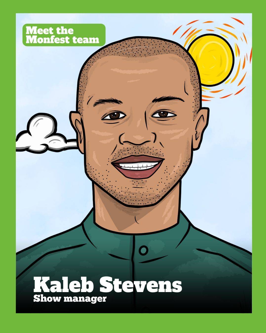 an illustrated image of Kaleb "Kub" Stevens
