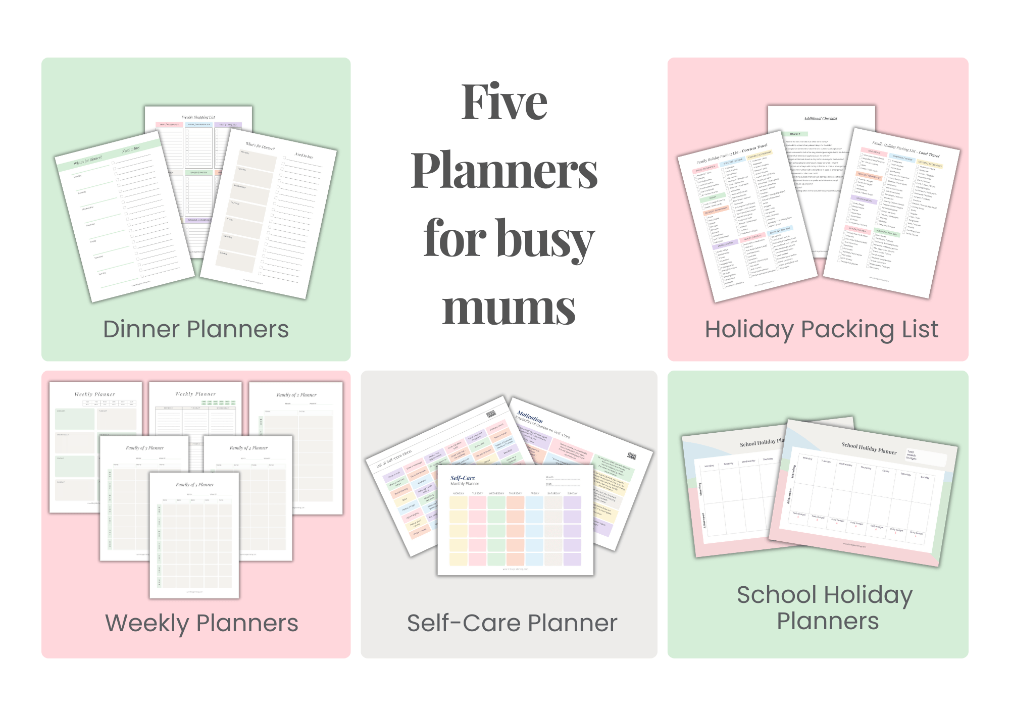 Planners For Busy Mums