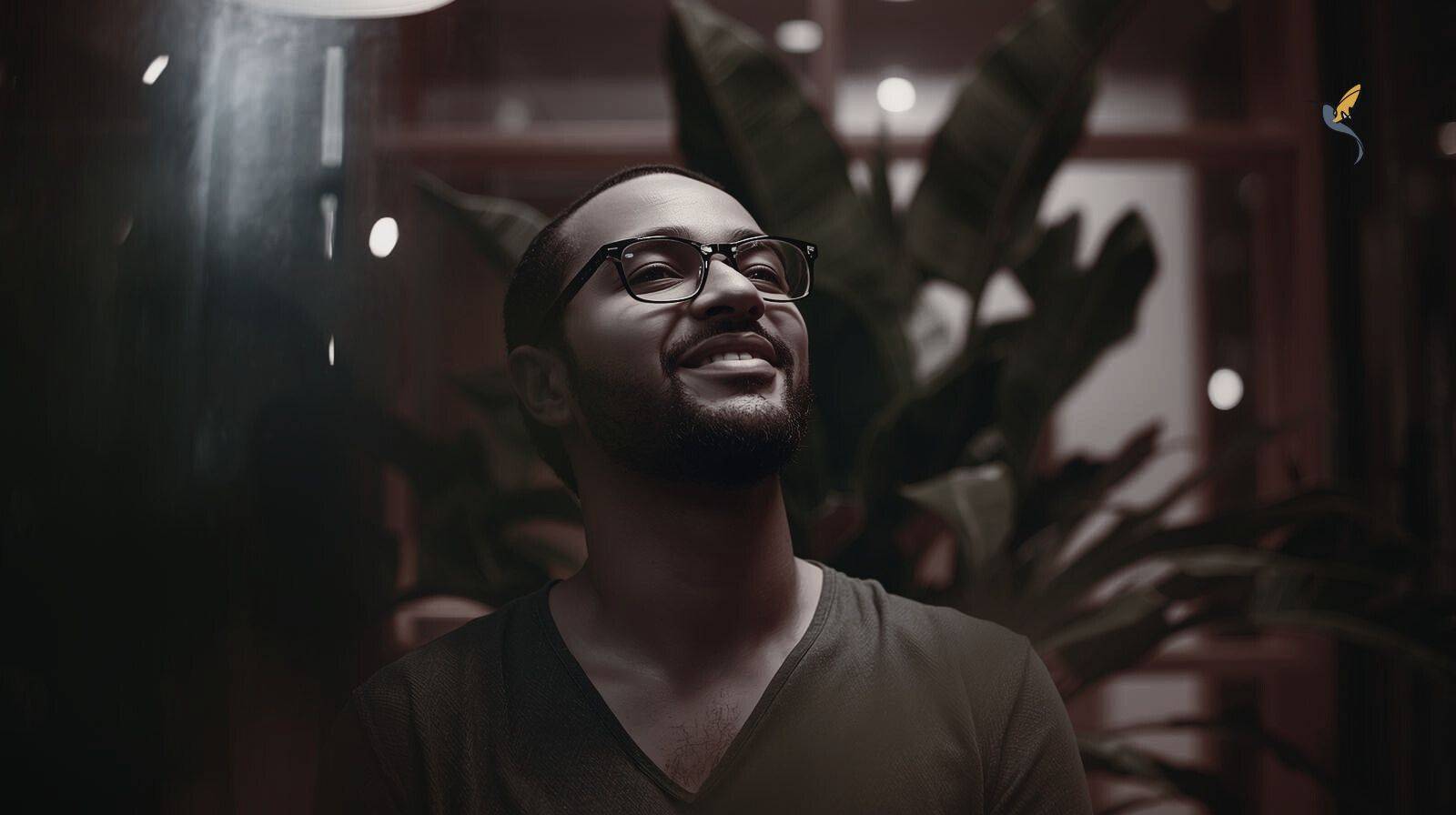 A SME founder enjoying the pause to reflect and gaining clarity.