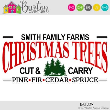 Download Diy Christmas Tree Farm Sign Burton Avenue PSD Mockup Templates