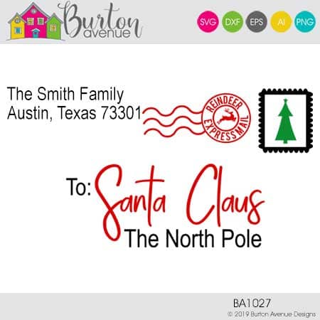 Download Diy Personalized Letter To Santa Sign Burton Avenue PSD Mockup Templates