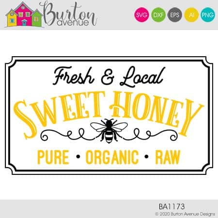 Diy Wood Honey Bee Sign For Silhouette Cricut Burton Avenue