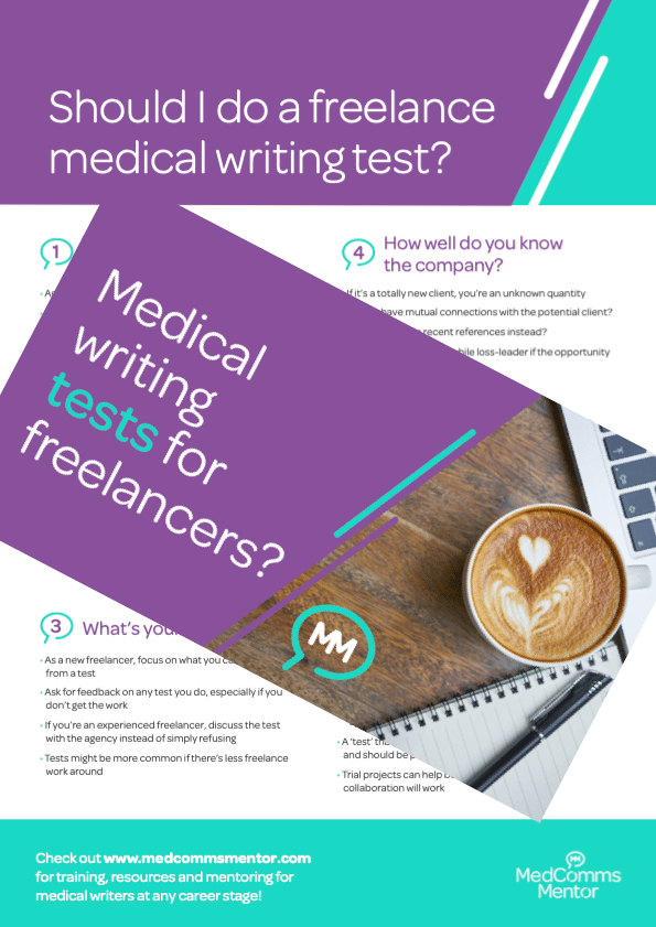 Should I do a freelance medical writing test?