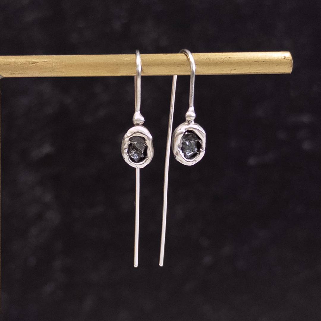 meteorite earrings