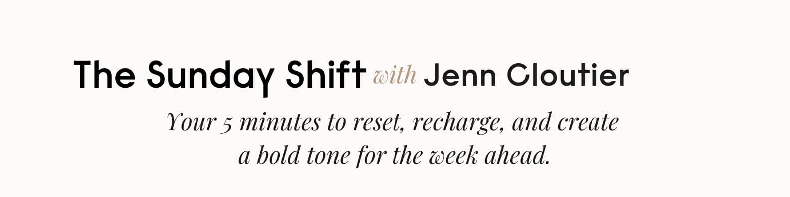 THE SUNDAY SHIFT: #027 - What’s holding you back isn’t what you think