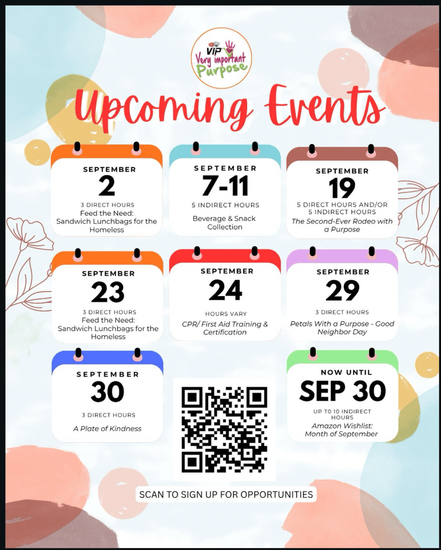 volunteer schedule