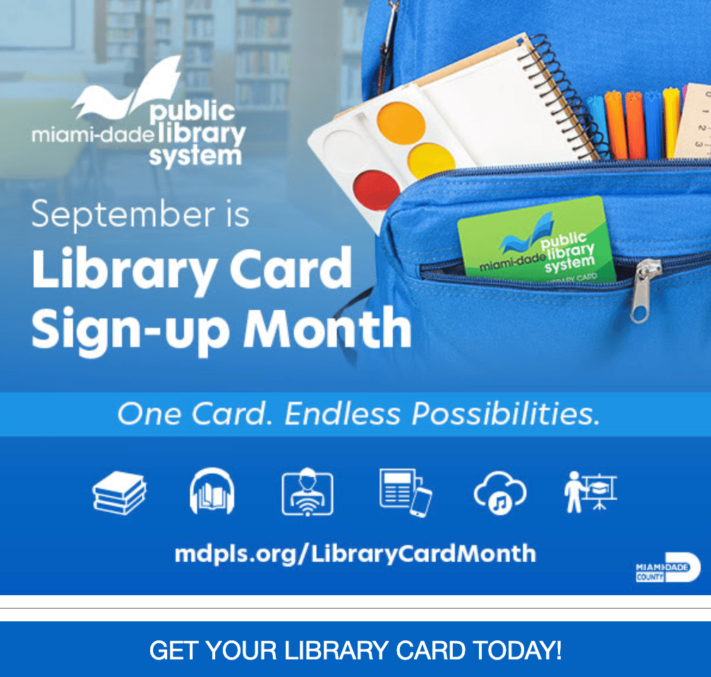 September is library card sign up month