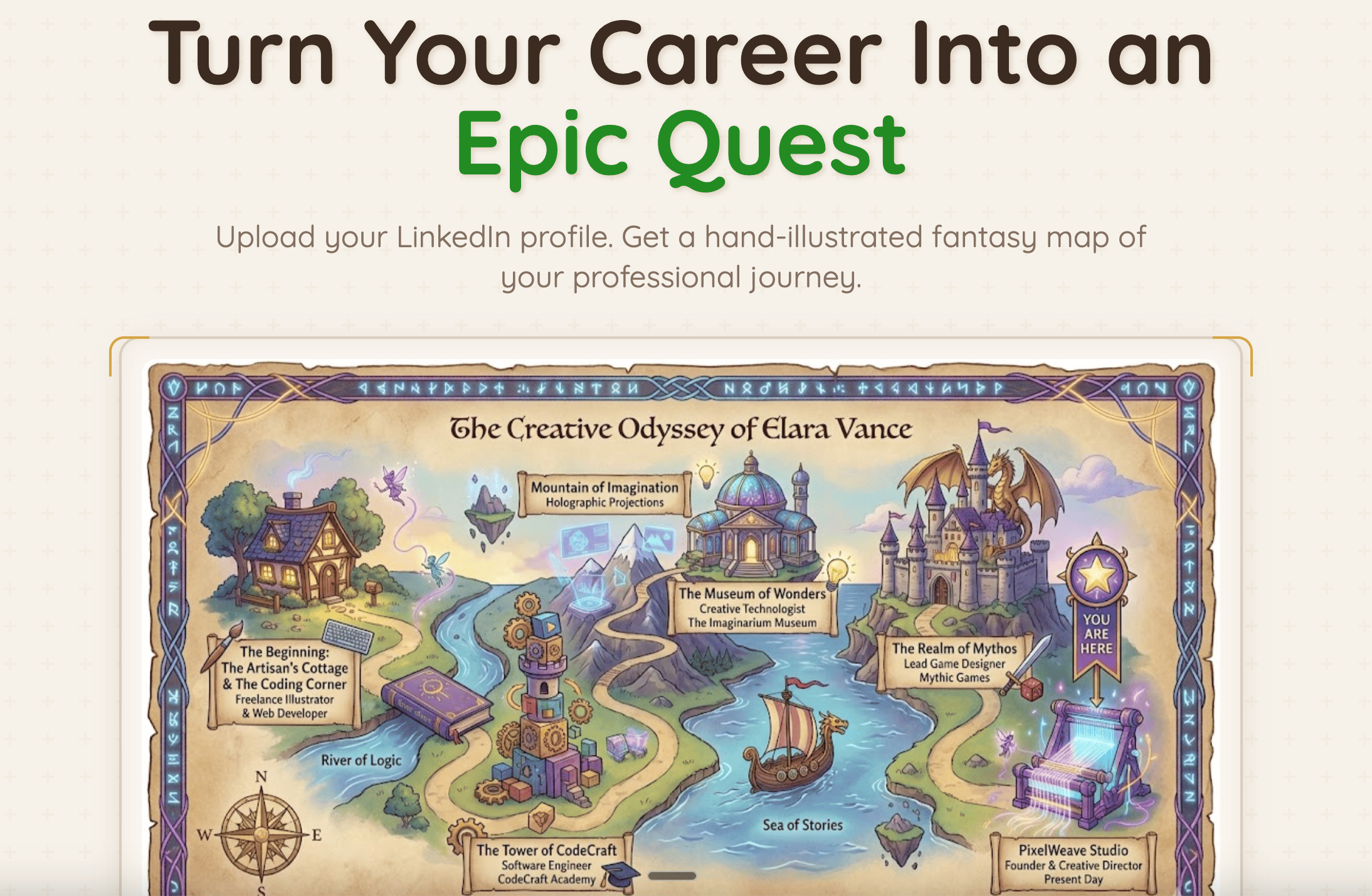 Career quest map tool