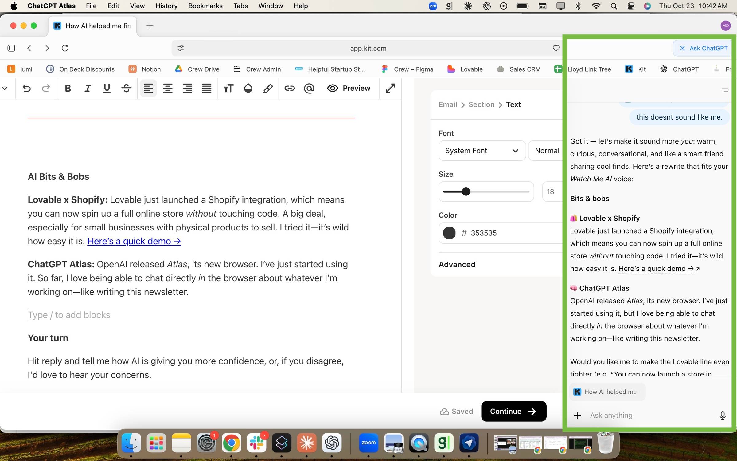 ChatGPT Atlas browser