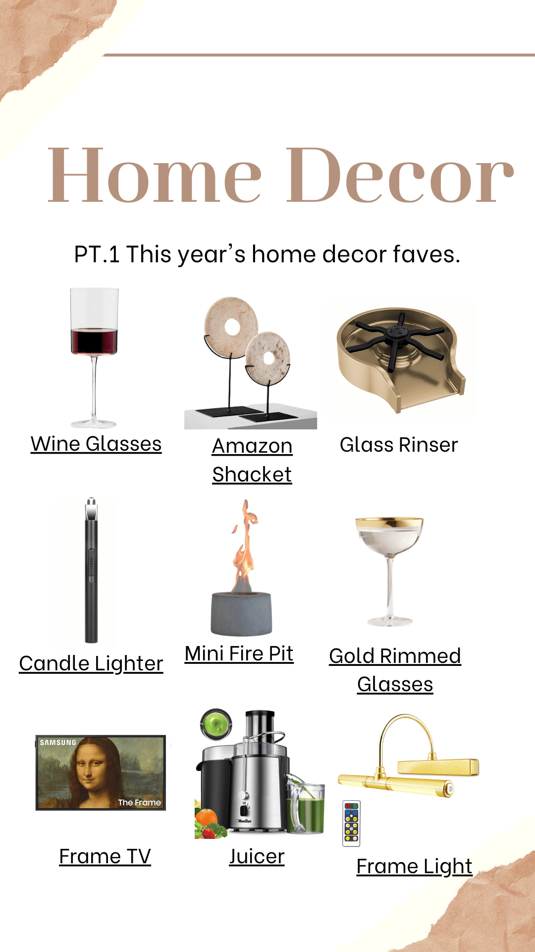 home decor best sellers part one