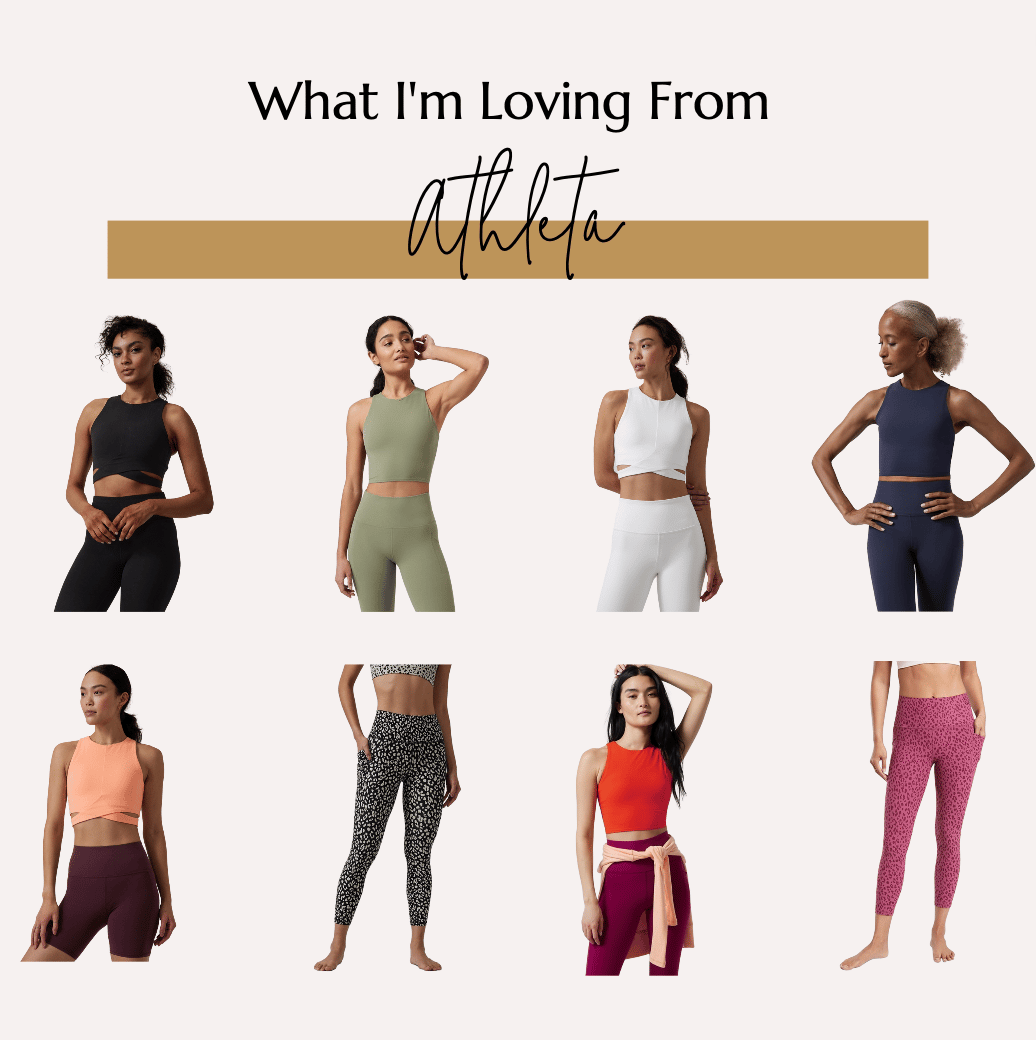 athlete workout outfits, crop top high waisted leggings