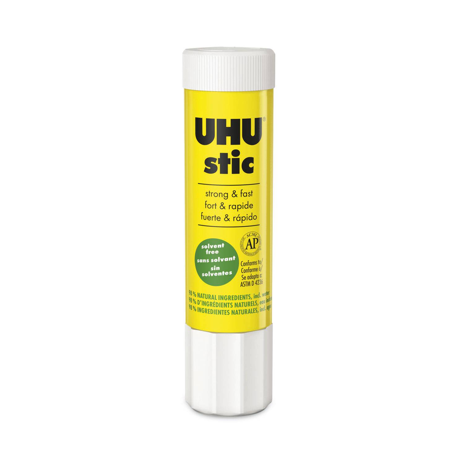 Uhu stic - yellow canister containing Uhu stic 