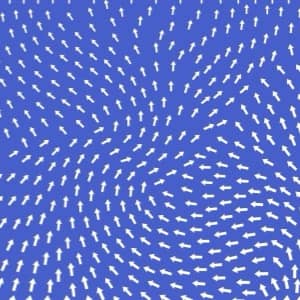 purple backgrouns with tons and tons of arrows swirling in different directions
