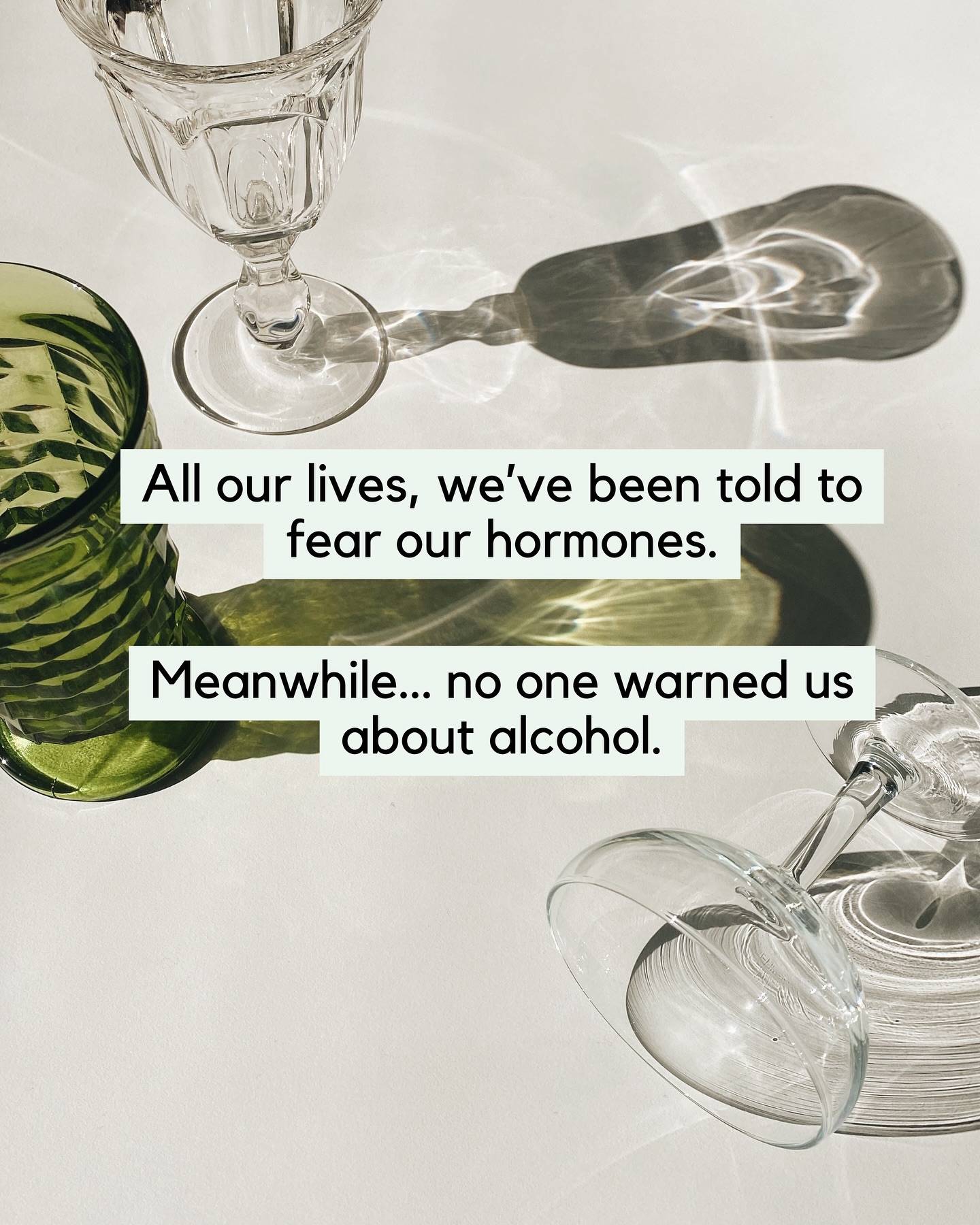 Time to ask yourself: what scares you more—estrogen or alcohol?

When you reduce your alcohol intake and focus on the foundations like nutrition, lifestyle, MHT and suddenly your hormones are less scary and more on your side.

It’s time we start fearing the right things. 🤔

#WomensHealth #HormonesMatter #menopause #alcoholconsuption