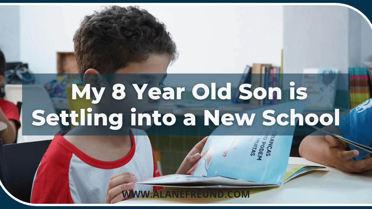 Title of Q&A video "My 8 year old son is settling into a new school.