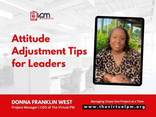 Attitude Adjustment tips for leaders