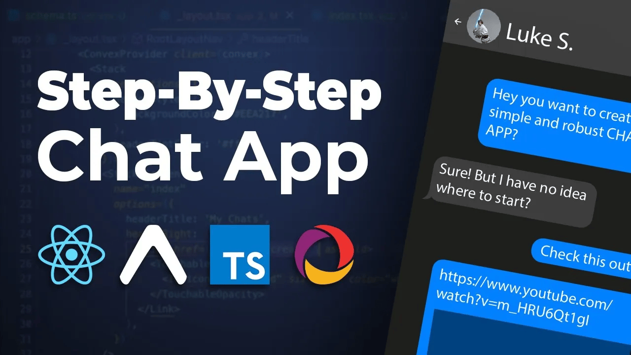 Best Realtime React Native Chat (Expo, Typescript, File Upload, Convex)