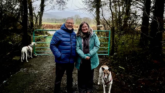 Cathy Fitzgerald of Haumea Ecoversity with holistic educator US Prof Sam Crowell, Earth Charter Council Member 