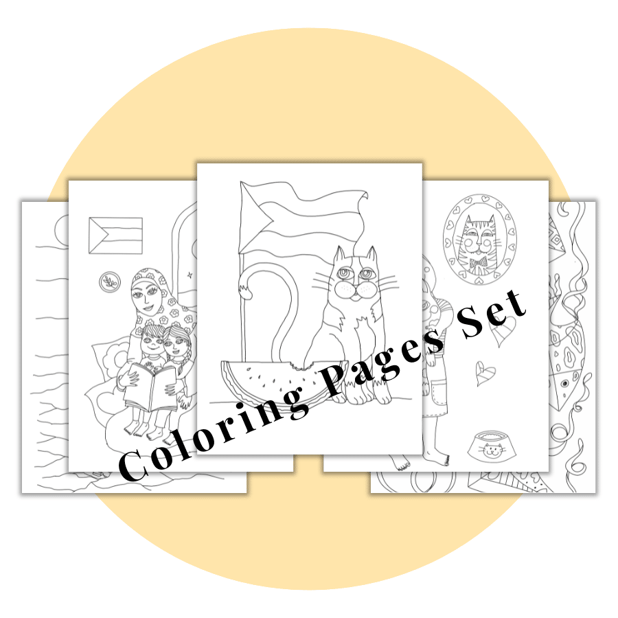 Coloring page set