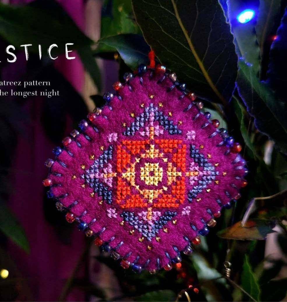 Solstice tatreez pattern & tutorial