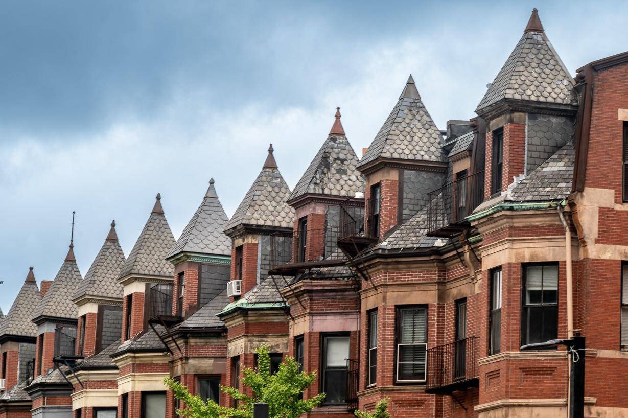 19th-century Victorian brownstones