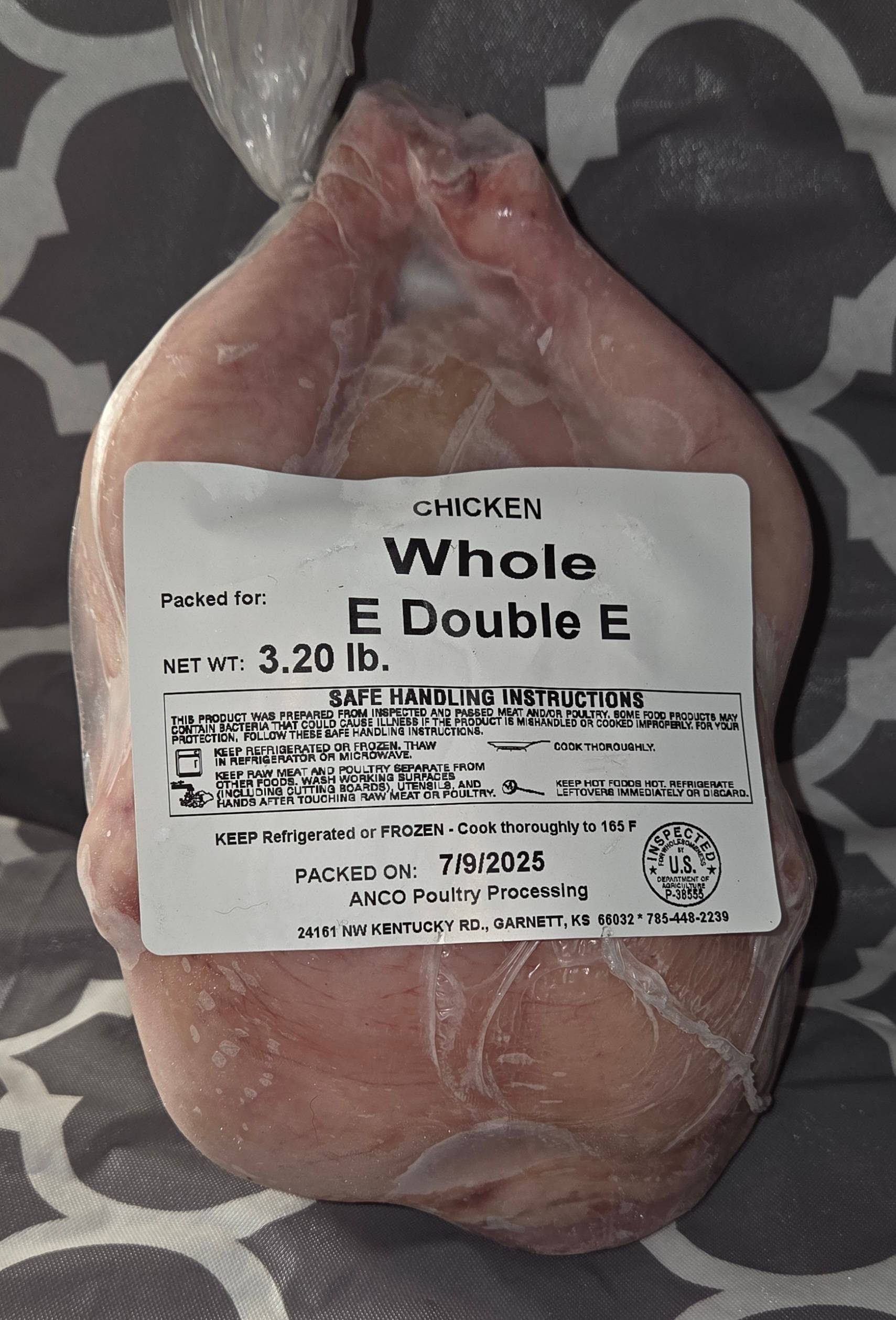 Whole Pasture Raised Chicken