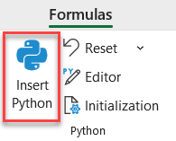 Insert Python in Excel