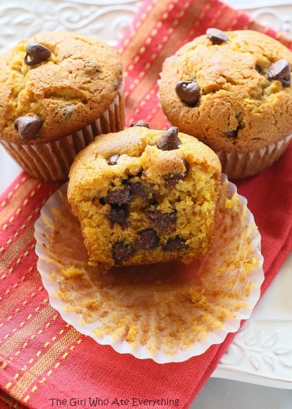 Pumpkin Chocolate Chip Muffins