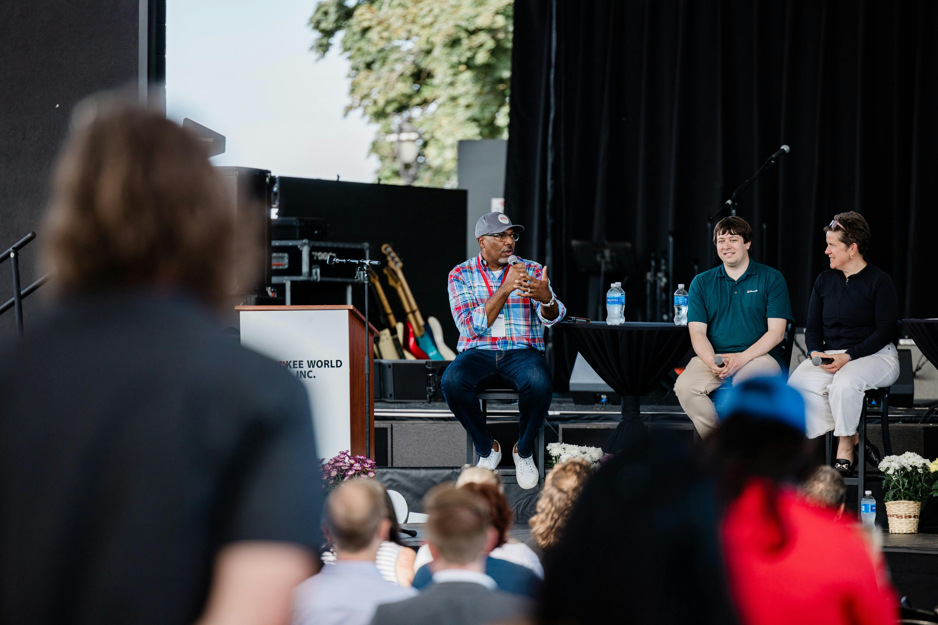 photo from panel discussion at Summerfest Tech 2024