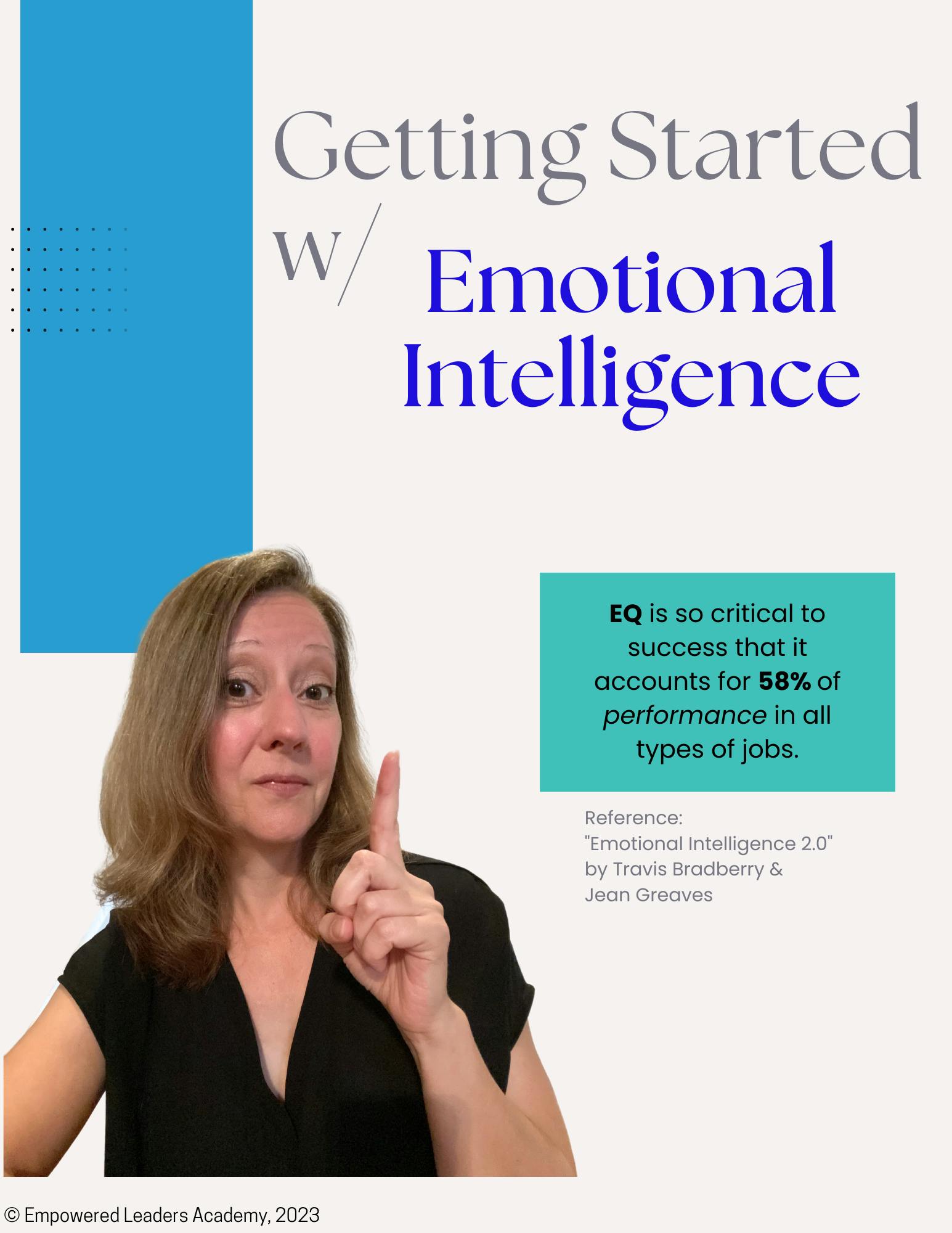 Page 1 of Stephanie's free "Getting Started with Emotional Intelligence" PDF.