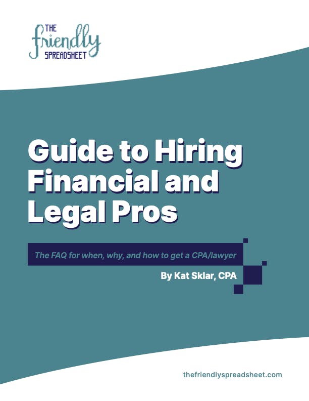 [E-book] The Friendly Spreadsheet Guide to Hiring Financial and Legal Pros