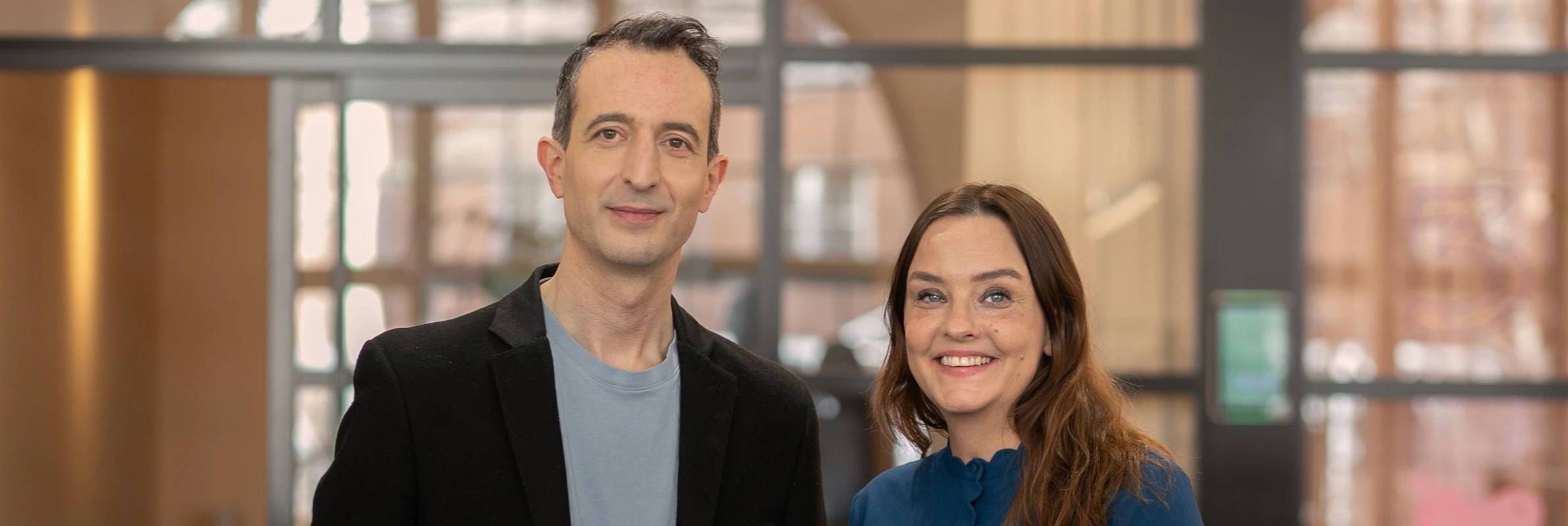 Bild på Maria och David från Jämställt
