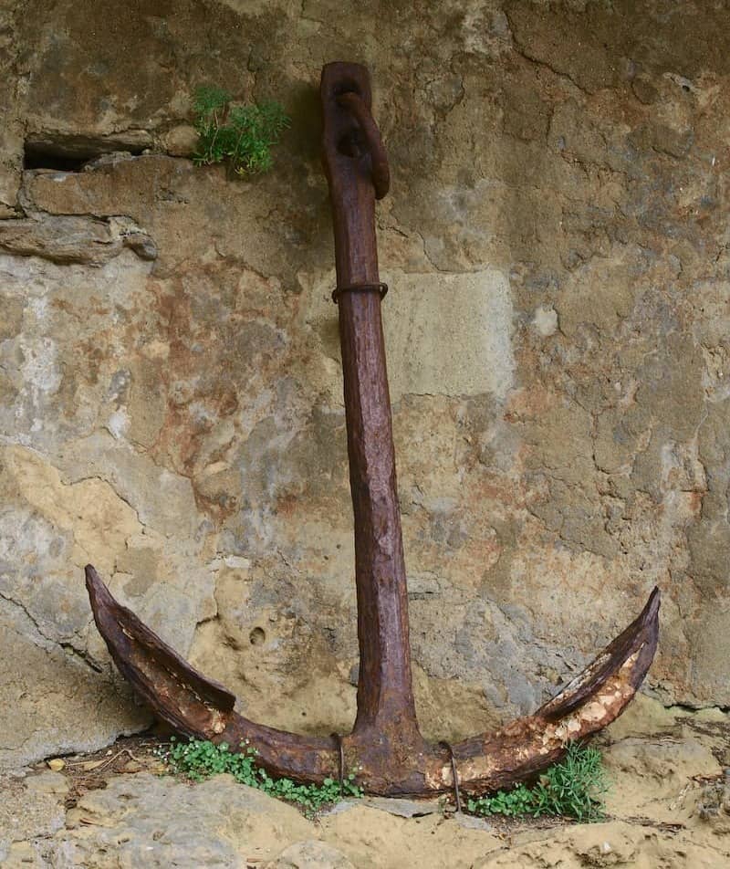 brown wooden handle on brown brick wall