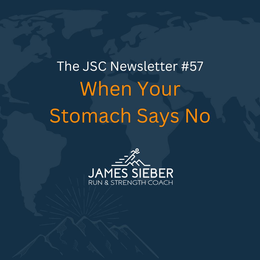 Trail runner experiencing stomach issues mid-race, then finding out how to prevent them happening.