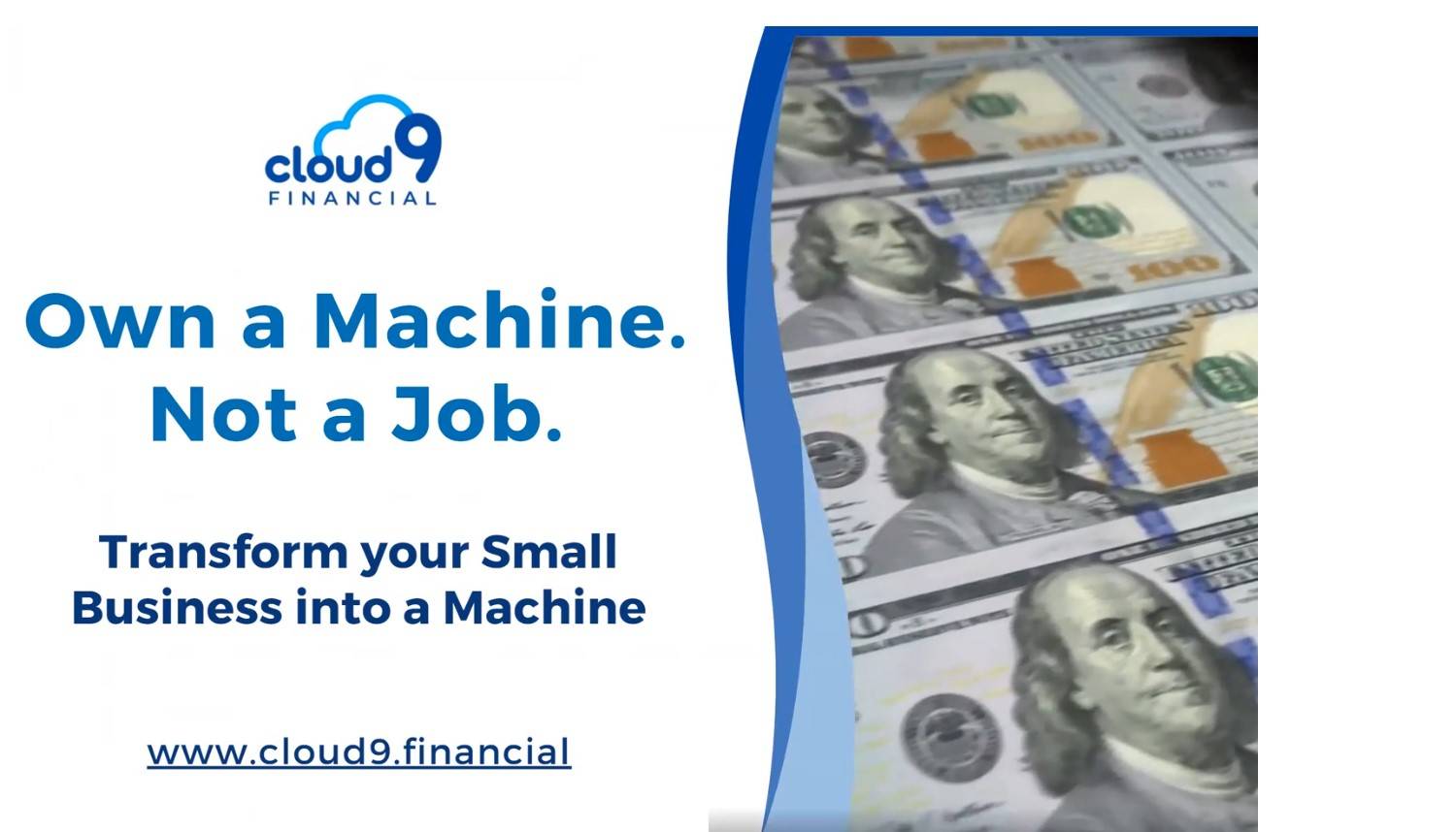 Webinar:  Own a Machine. Not A Job.