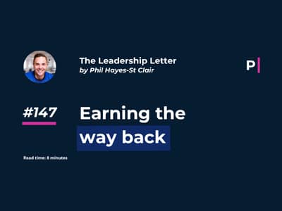 Earning the way back