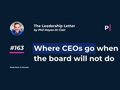 Where CEOs go when the board will not do