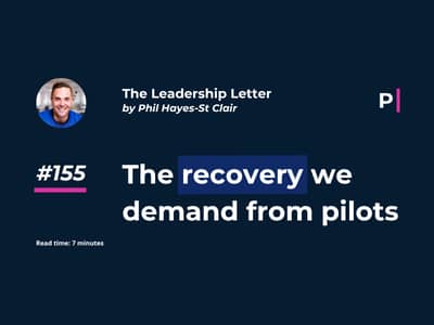 The recovery we demand from pilots