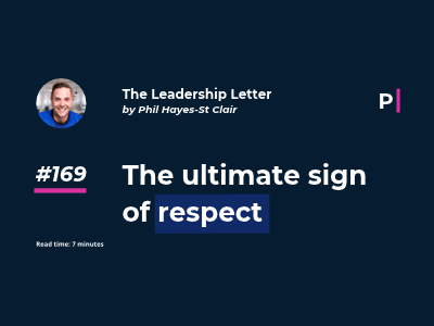 The ultimate sign of respect