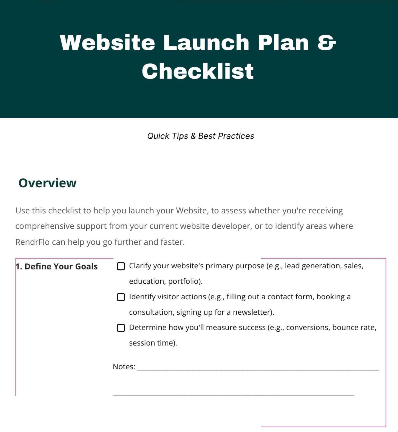 Website Launch Checklist