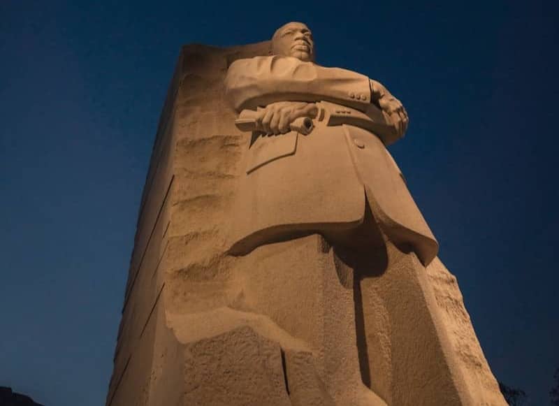 the statue of Martin Luther King Jr in DC