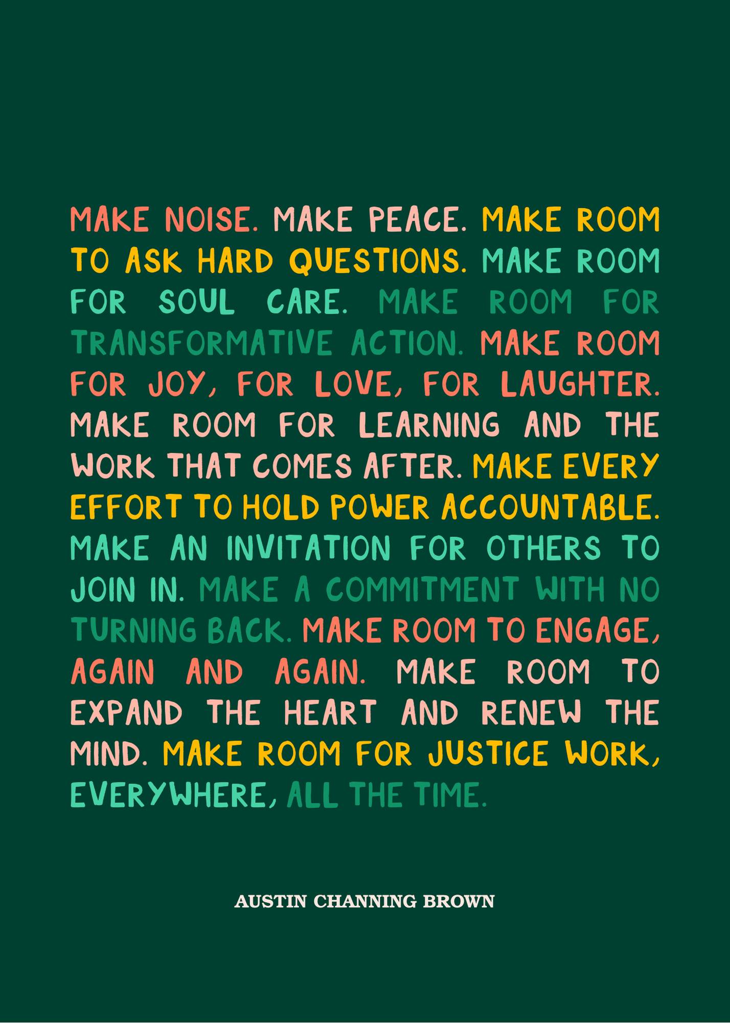 Make Noise Poster (dark)