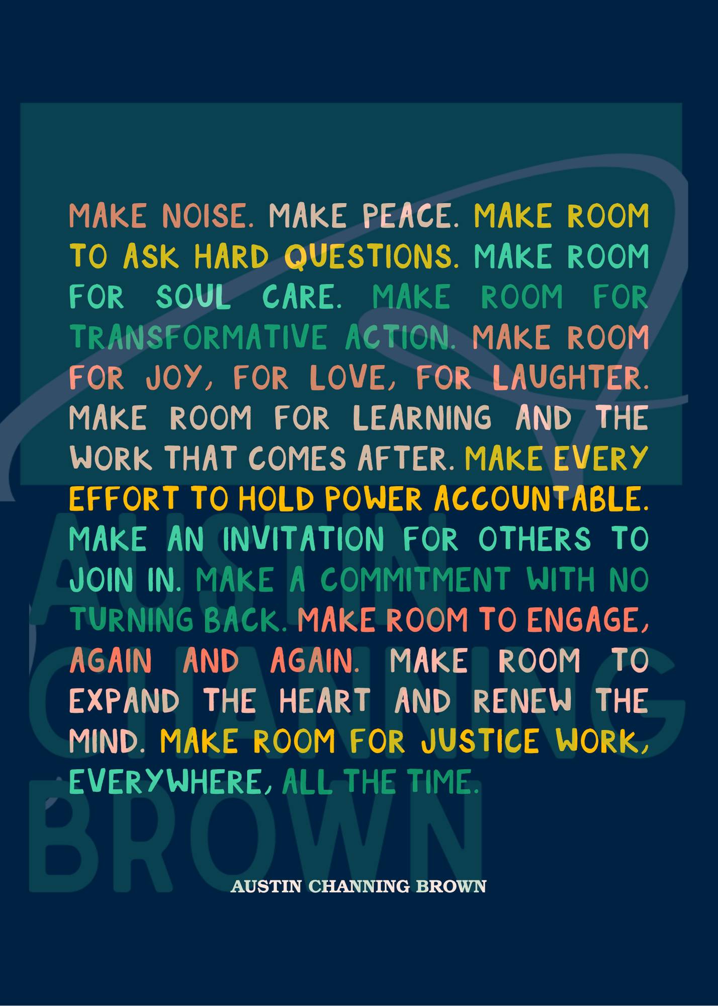 Make Noise Poster (dark)
