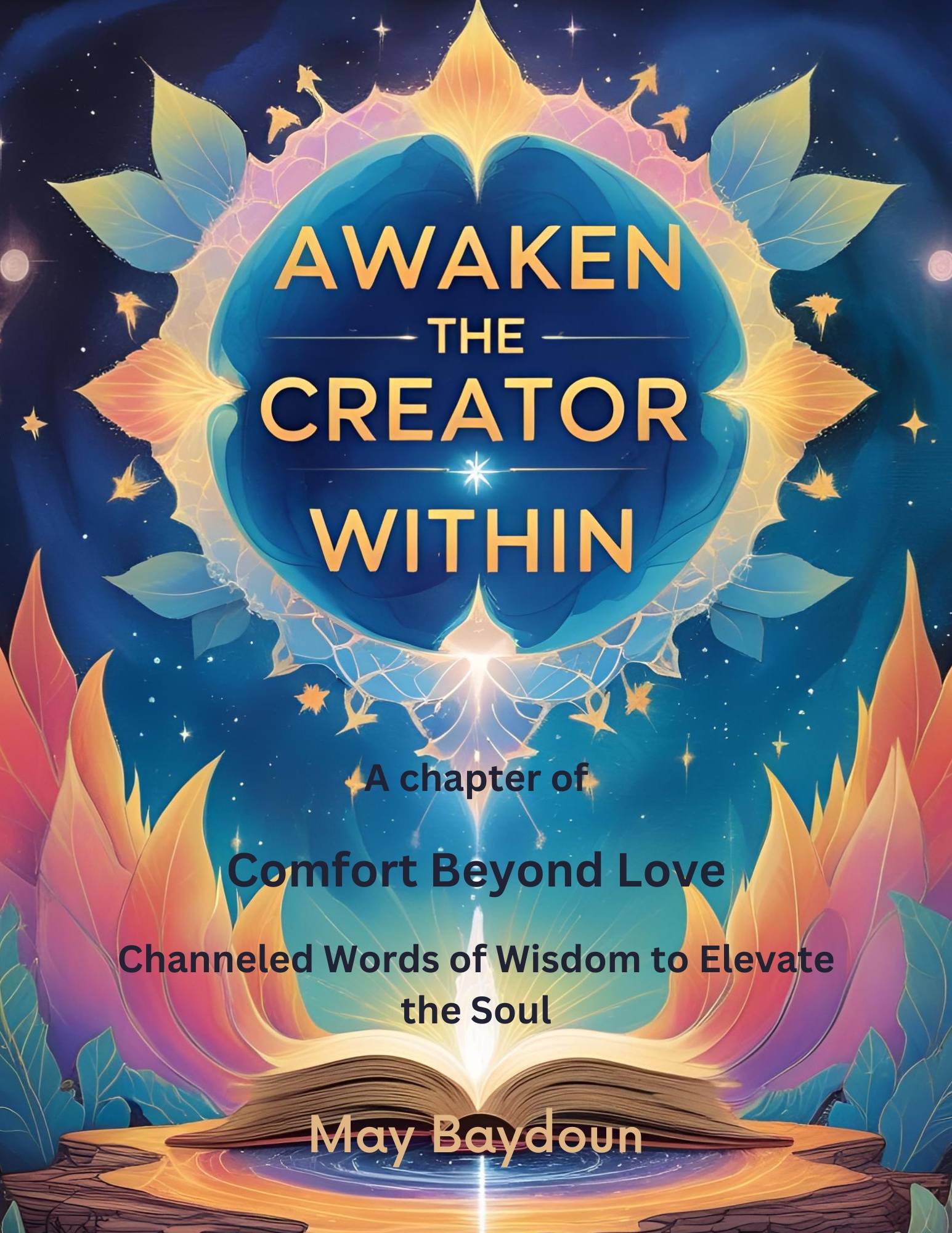ebook cover: Awaken the Creator Within A chapter of Comfort Beyond Love - Channeled Words of Wisdom to Elevate the Soul