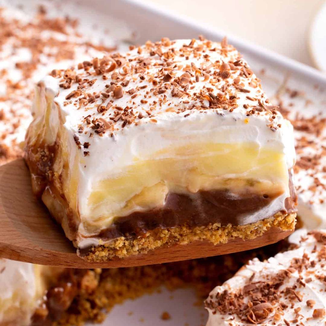 Chocolate Banana Pudding Bars