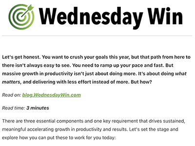 Preview of 28 May 2025, Wednesday Win weekly newsletter